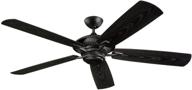 ⚙️ monte carlo 5cy60bk cyclone energy star 60" outdoor ceiling fan: stylish matte black design with 5 blades логотип