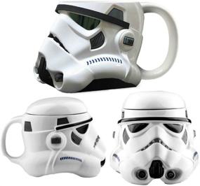 img 1 attached to 🌟 Official Star Wars Storm Trooper Sculpted Ceramic Mug: A Perfect Gift for Fans!