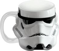 🌟 official star wars storm trooper sculpted ceramic mug: a perfect gift for fans! logo