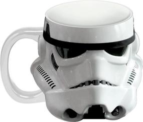 img 2 attached to 🌟 Official Star Wars Storm Trooper Sculpted Ceramic Mug: A Perfect Gift for Fans!