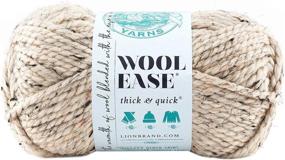 img 1 attached to Review: Lion Brand Wool Ease Thick and 🧶 Quick Yarn (3-Pack) Oatmeal 640-123 - Cozy, Versatile, and Durable