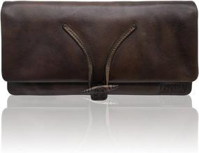 img 3 attached to Genuine Leather Women's Handbags & Wallets: Capacity Handmade Wallets with Style