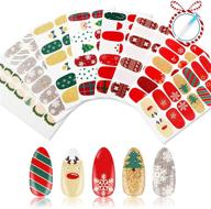 💅 sparkle up your manicure with 8 festive christmas nail wraps & glitter nail stickers! logo