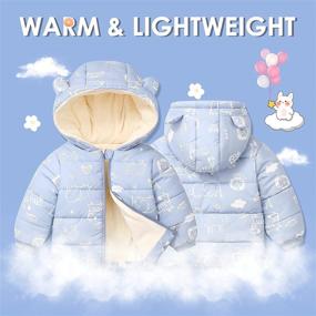 img 3 attached to Thicken Cartoon Jackets Toddler Hoodies Apparel & Accessories Baby Girls