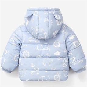img 1 attached to Thicken Cartoon Jackets Toddler Hoodies Apparel & Accessories Baby Girls