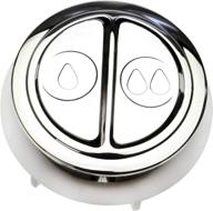 🚽 chrome replacement dual flush valve buttons - fluidmaster 800p-001 логотип