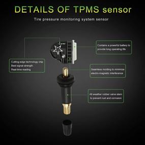 img 2 attached to 🚗 Датчик давления в шинах SSHENG GM TPMS 315MHZ - Замена системы мониторинга давления в шинах (TPMS) для Buick Cadillac Chevrolet GMC Hummer Pontiac (4шт)