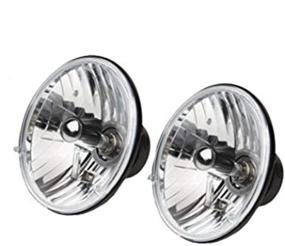 img 1 attached to 🔦 RAMPAGE PRODUCTS 5089925 Universal Halogen Headlight Conversion Kit - Clear Lens with Round H4 55/60W Bulbs