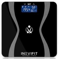 📊 inevifit body-analyzer scale: accurate digital bathroom composition analyzer for weight, body fat, water, muscle & bone mass - 10 user capacity with batteries included logo