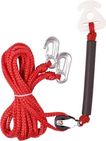 img 4 attached to 🚤 XUANNIAO Heavy Duty Boat Tow Harness with Self Centering feature, 2 Permanent Antirust Stainless Steel Rider & 12 Feet Length - Ideal for Watersports