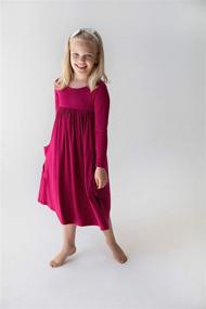 img 3 attached to POPINJAY Mommy Pocket Twirl Dress Girls' Clothing for Dresses