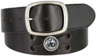👩 bs200 genuine leather casual belt: versatile black women's accessory logo