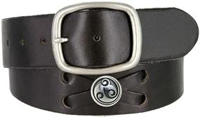 img 4 attached to 👩 BS200 Genuine Leather Casual Belt: Versatile Black Women's Accessory