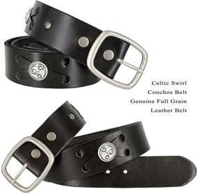 img 2 attached to 👩 BS200 Genuine Leather Casual Belt: Versatile Black Women's Accessory