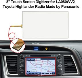 img 3 attached to 📱 ALLWAY 8 "Сенсорный дигитайзер экрана для радио LA080WV2 Toyota Highlander - высококачественная замена от Panasonic