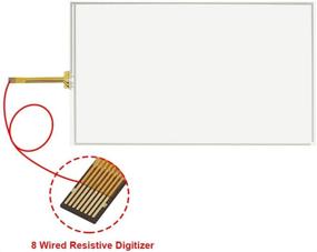 img 1 attached to 📱 ALLWAY 8 "Сенсорный дигитайзер экрана для радио LA080WV2 Toyota Highlander - высококачественная замена от Panasonic