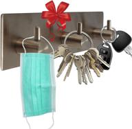 key holder for wall decorative ~ key organizer for wall with 3 key hooks ~ coat hanger логотип