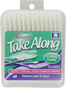 img 4 attached to Convenient Swisspers Take Along Cotton Swabs: 100% Cotton, Double-Tipped, Travel-Sized 6-Pack with 300 Swabs