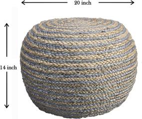 img 1 attached to Resources POUFS99702NGY2014 Corcovado Naturel Braided