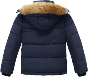 img 3 attached to Stay Warm and Stylish with Wantdo Hooded Puffer Jacket Reflective Boys' Clothing