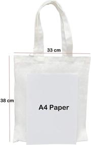 img 1 attached to Hodgsonii Shopping Cotton Canvas Handbag