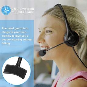 img 3 attached to 🎧 Phones Headset RJ9 with Pro Noise Canceling Mic and Mute Switch: The Complete Telephone Headset Solution for Polycom, Cisco, Yealink, and More!