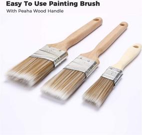 img 2 attached to 🖌️ 10pcs Peaha Wall Painting Kit with Small Paint Roller Brush, 9 Inch Handle Tool Set, Frames, Covers, Tray, and Angled Brush - Paint Roller Kit