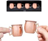 moscow mule shot glasses 2 ounce logo