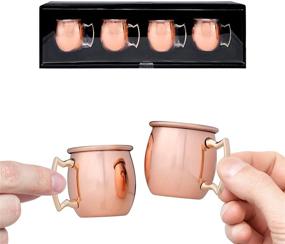 img 4 attached to Moscow Mule Shot Glasses 2 Ounce