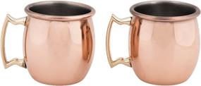 img 1 attached to Moscow Mule Shot Glasses 2 Ounce