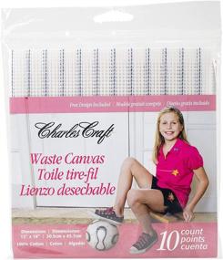 img 1 attached to 🧵 DMC CR9113 Waste Canvas: 12x18-Inch, 10 Count - Premium Quality for Embroidery & Cross-Stitch Projects