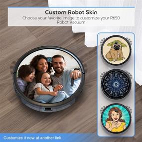 img 3 attached to Coredy R650 Robot Vacuum Cleaner: Personalized Customize Robotic Vacuums Skin, 2500Pa Hurricane Suction, Boundary Strips Included - Auto Boost Intellect, Quiet Self-Charging Cleaning Robot for Carpet