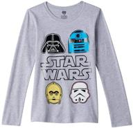 🌟 girls star wars characters t-shirt - girls' tops, tees & blouses for stylish apparel logo