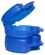 jes orthodontics dental retainer cases in sparkle blue - set of 2 boxes: organize and protect your retainers logo