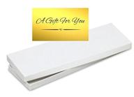 🎁 tortillacakesuplyshop 4-пакетное белое подарочное коробка с галстуками / носками и декоративными наклейками - стильная упаковка для мужских аксессуаров логотип