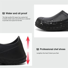 img 1 attached to 👞 Men's Comfortable Kitchen Clogs - JSWEI Resistant Mules & Clogs Shoes