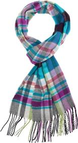 img 3 attached to 🧣 Must-Have Women's Accessory: Accessories First Multi Plaid Scarf