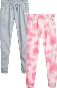 img 4 attached to Hind Girls Sweatpants: Trendy and Comfortable Active Fashion Clothing for Girls