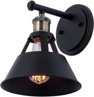 🔌 industrial black wall sconce by yavill - stylish wall light fixture for kitchen, bedroom & bathroom décor логотип