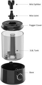 img 3 attached to Upgrade Your Reptile's Habitat with the BETAZOOER Top-Fill Reptile Humidifier Mister Fogger (3.8L Tank)