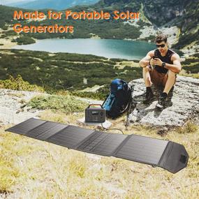 img 1 attached to 🔌 ALLWEI 100W Portable Solar Panel: Upgraded Foldable Solar Charger for Portable Power Stations with Multiple DC Adapters (Jackery, Flashfish, BALDR, Rockapl, and More)