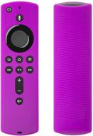 📺 tv cube, 3rd gen tv, 4k tv stick silicone remote case - vibrant purple color logo