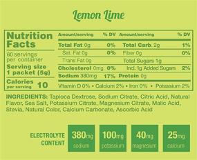 img 2 attached to 🍋 Huma Hydration Lemon Lime Drink Mix - 30-Count, Low Calorie, High Electrolyte Powder for Sports & Exercise - 100% Natural, 1g Sugar, 10 Calories, Vegan, Gluten Free