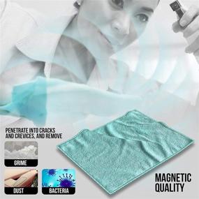 img 3 attached to 🧽 Efficient 6 Pack Microfiber Cleaning Cloth Towels for Cars & More - Versatile 15 x 12 Microfiber Glass Cleaning Rags, Dish Wipes, Polishing & Dusting Cloths, Kitchen Towels - Lint-Free, Reusable & Eco-friendly