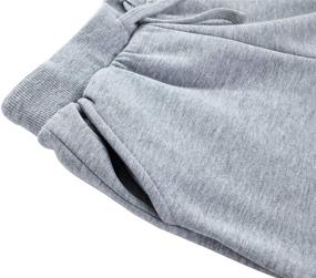 img 1 attached to 👖 Soft Brushed Fleece Pull-on Jogger Sweatpants for Kids - Basic Casual Pants for Boys or Girls (Ages 3-12 Years) by DOTDOG