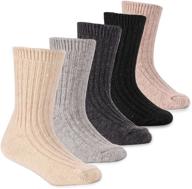 🧦 ultimate winter comfort: seamless thick socks for boys' clothing logo