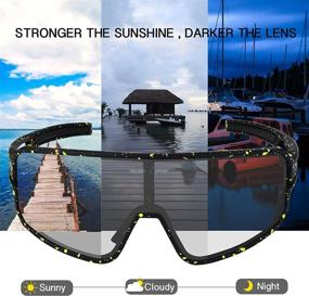 img 1 attached to 🕶️ BOLLFO Photochromic Sports Sunglasses: Ultimate UV Protection for Men and Women - Ideal for Cycling, Driving, Baseball and More