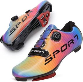 img 4 attached to 🚴 GENAI Unisex Road Bike Shoes with Cleats Set - Compatible with SPD/SPD-SL Locks for Outdoor/Indoor Cycling Exercise Shoes