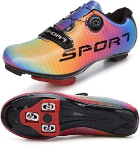 img 2 attached to 🚴 GENAI Unisex Road Bike Shoes with Cleats Set - Compatible with SPD/SPD-SL Locks for Outdoor/Indoor Cycling Exercise Shoes