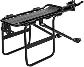 img 1 attached to 🚲 Jranter Bike Bicycle Cargo Rack – Quick Release Foldable Rear Luggage Rack for 24-29 Mountain Bikes, Supports up to 165 lbs, with Bungee Straps – Ideal Bike Accessories for Enhanced Storage